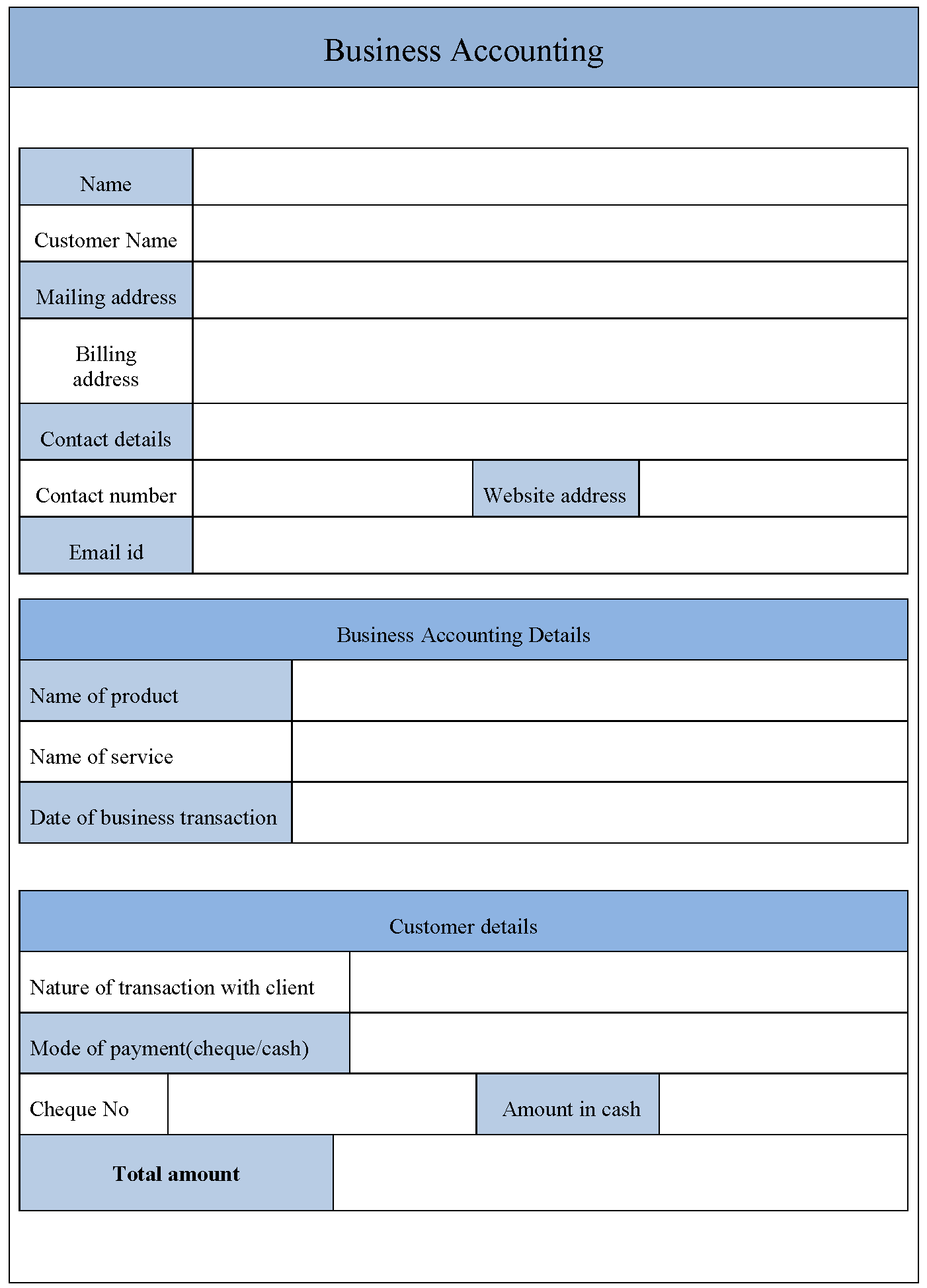 Free Printable Business Forms Templates More Printables For Everyone