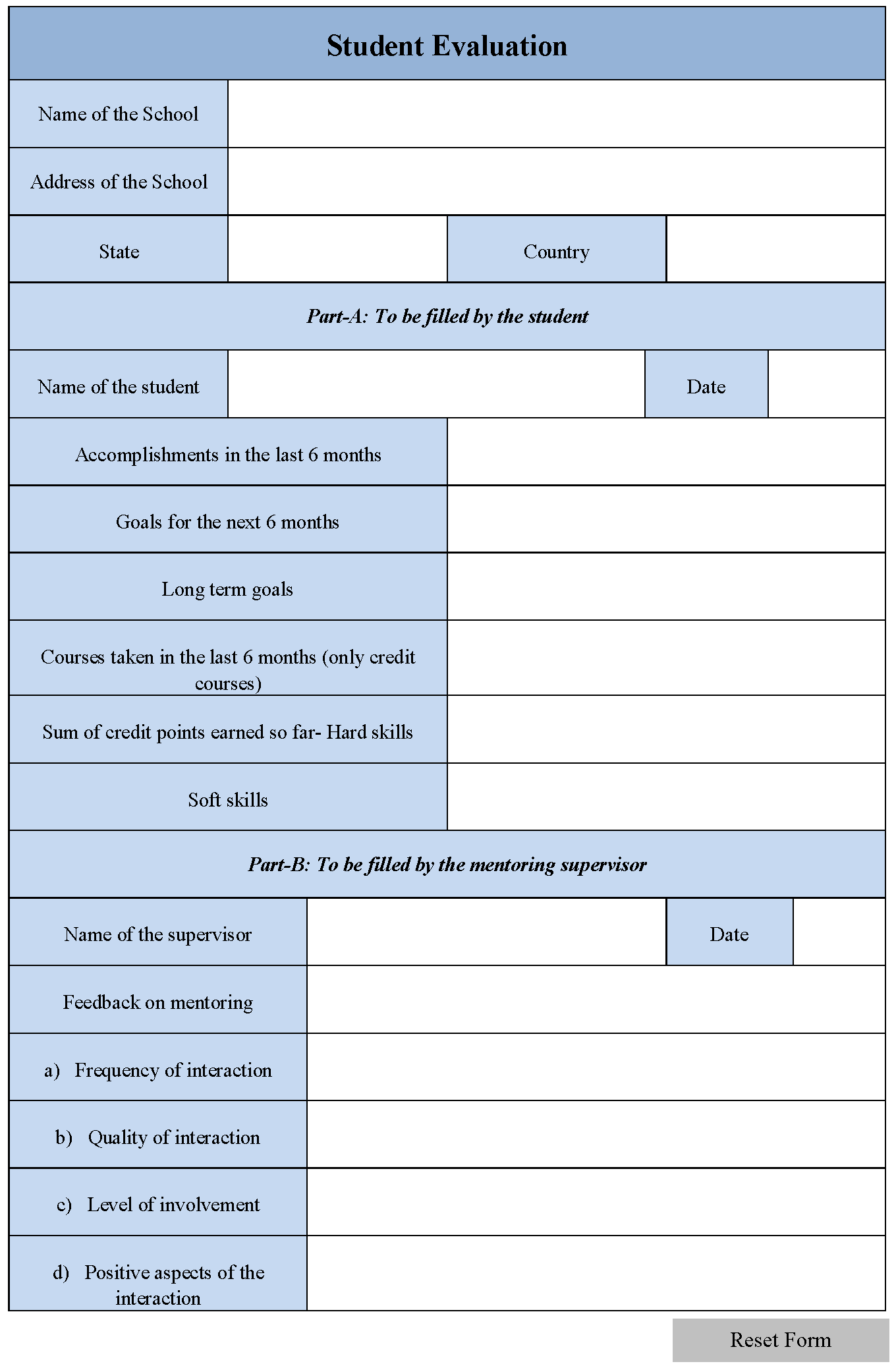 student-evaluation-form-editable-forms