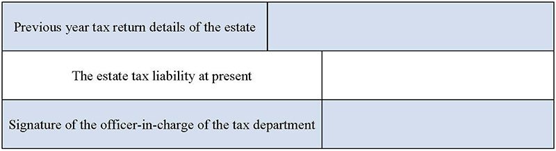 Estate Tax Form 