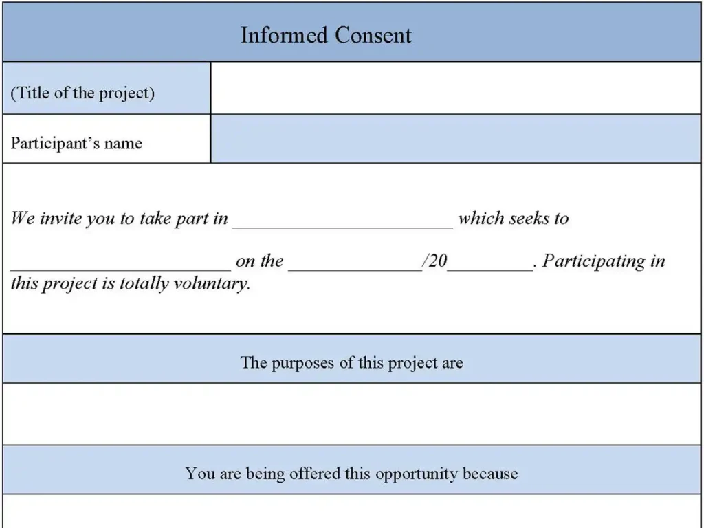 Informed Consent Form Template