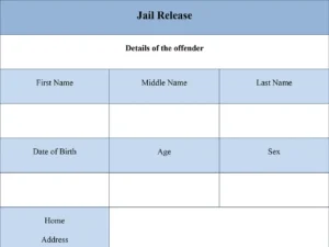 Jail Release Form