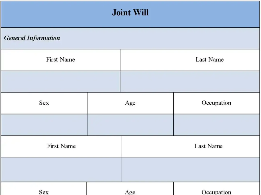 Joint Will Form