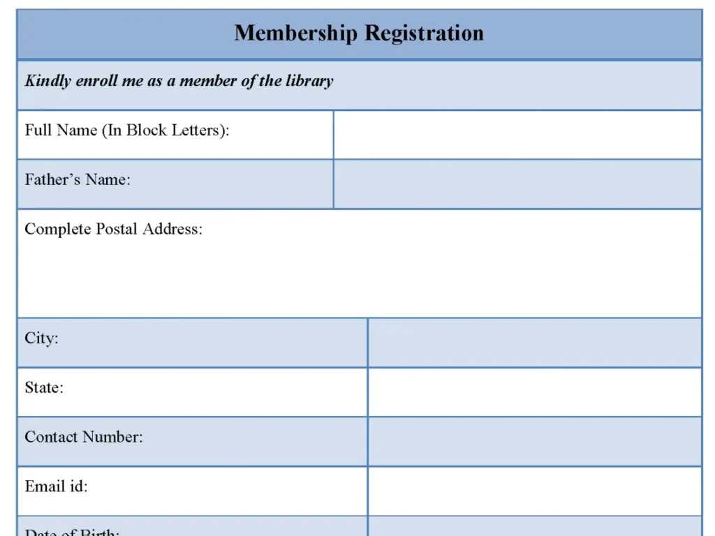 Membership Registration Form