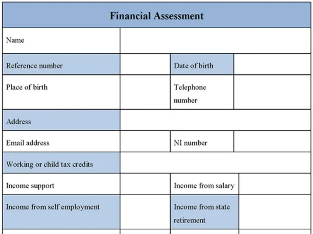 Financial Assessment Form
