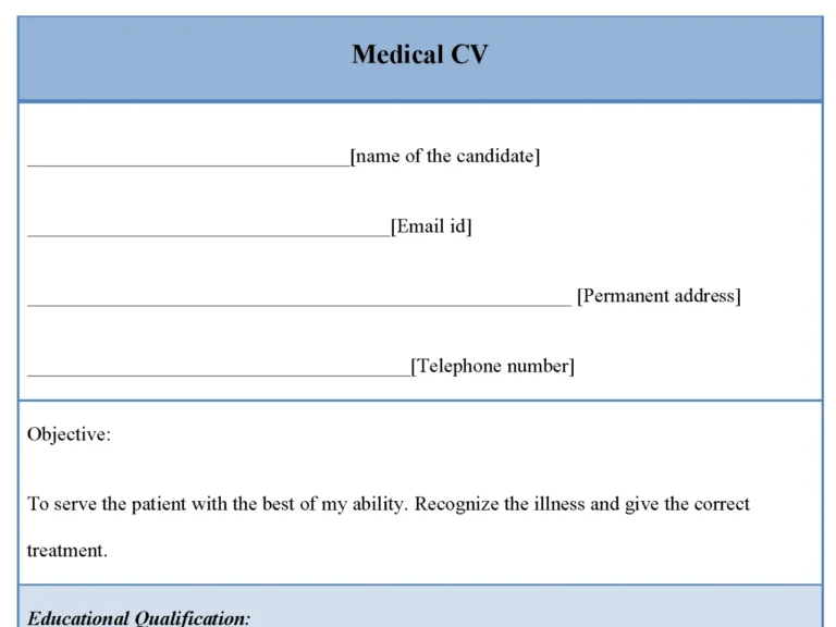 Medical CV Template