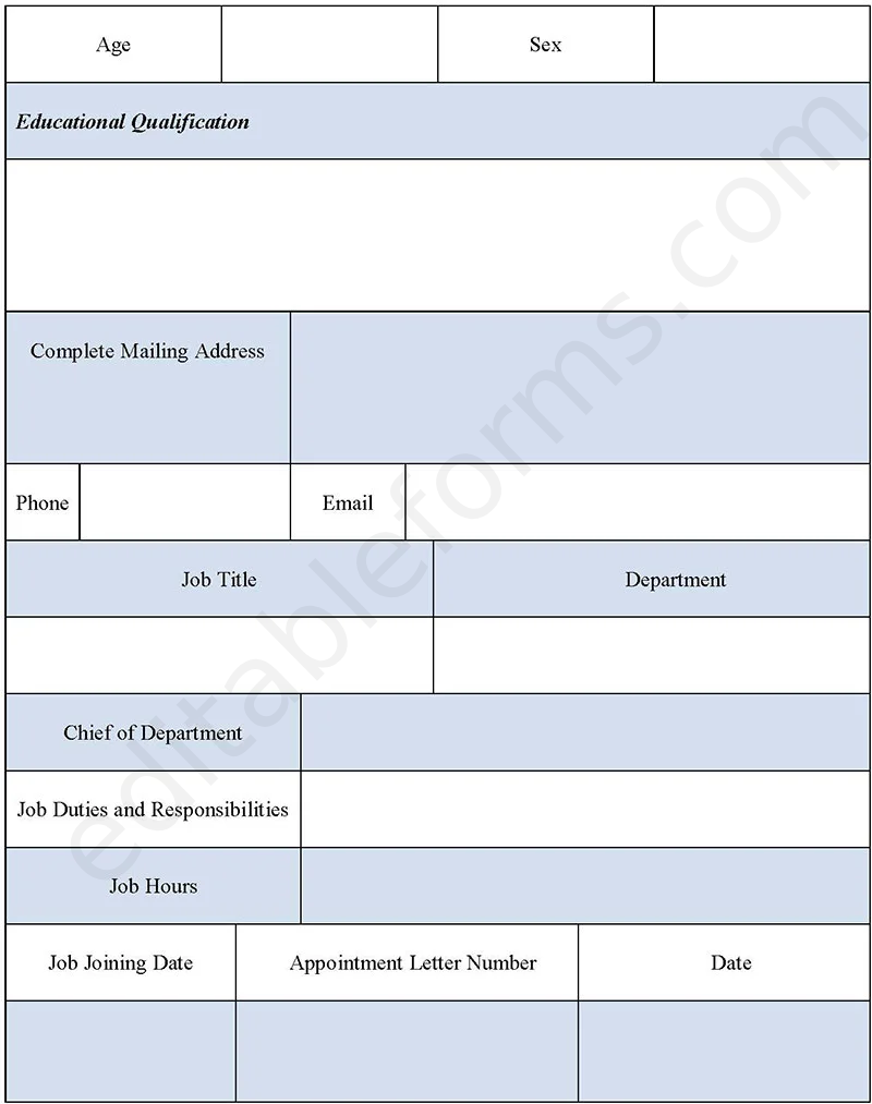 Employment At Will Fillable PDF Template