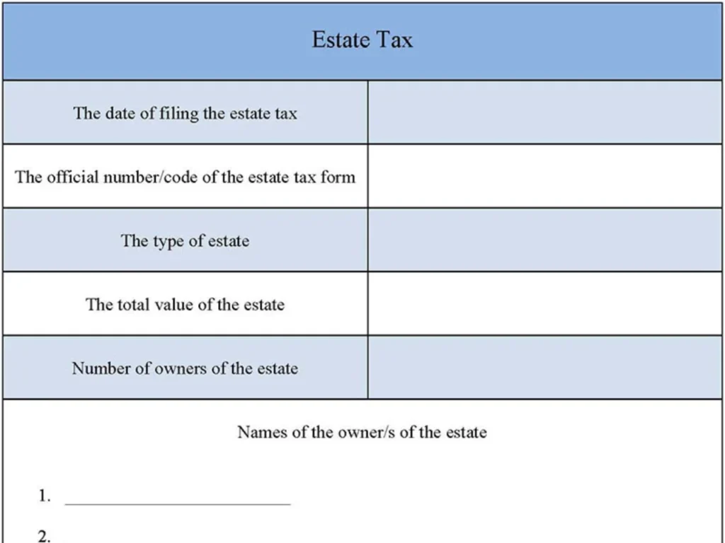 Estate Tax Form