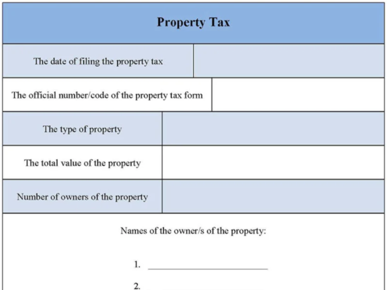 Property Tax Form