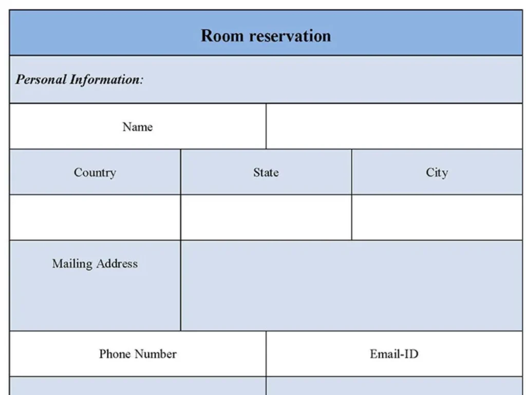 Room Reservation Form