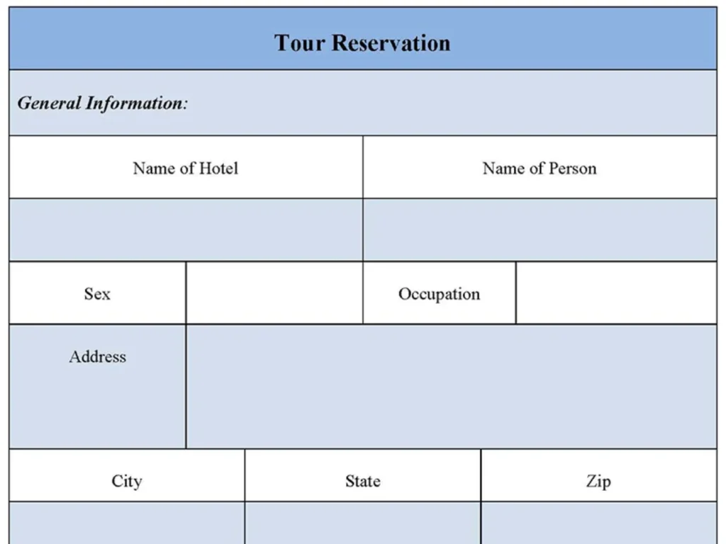 Tour Reservation Form