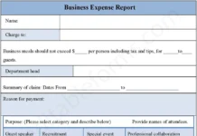 Business Expense Report Form – Fillable & Printable PDF Template Business Expense Report Form