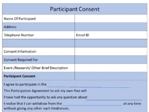 Participant Consent Form