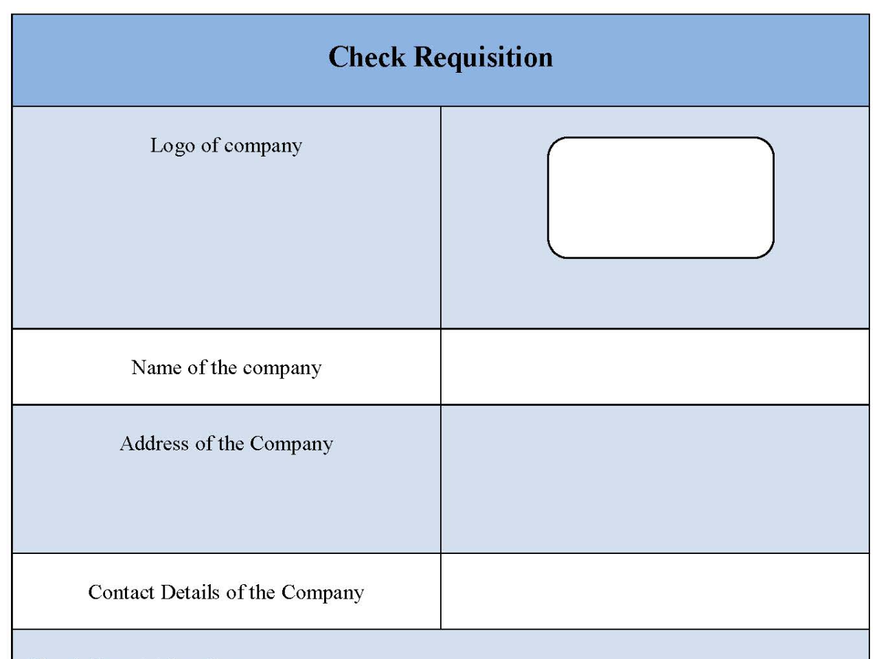 Check Requisition Form
