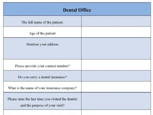 Dental Office Form