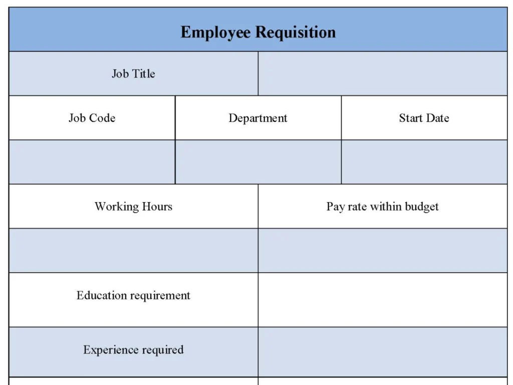 Employee Requisition Form