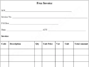 Free Invoice Form