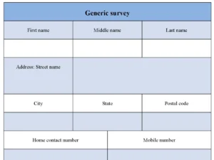 Generic Survey Form