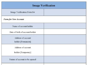 Image Verification Form