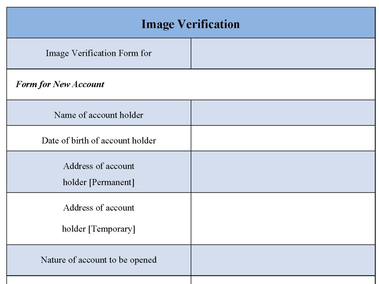 Image Verification Form