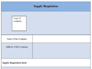 Supply Requisition Form