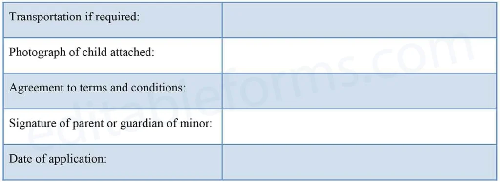 Youth Registration Form