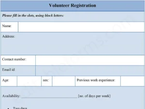 Volunteer Registration Form