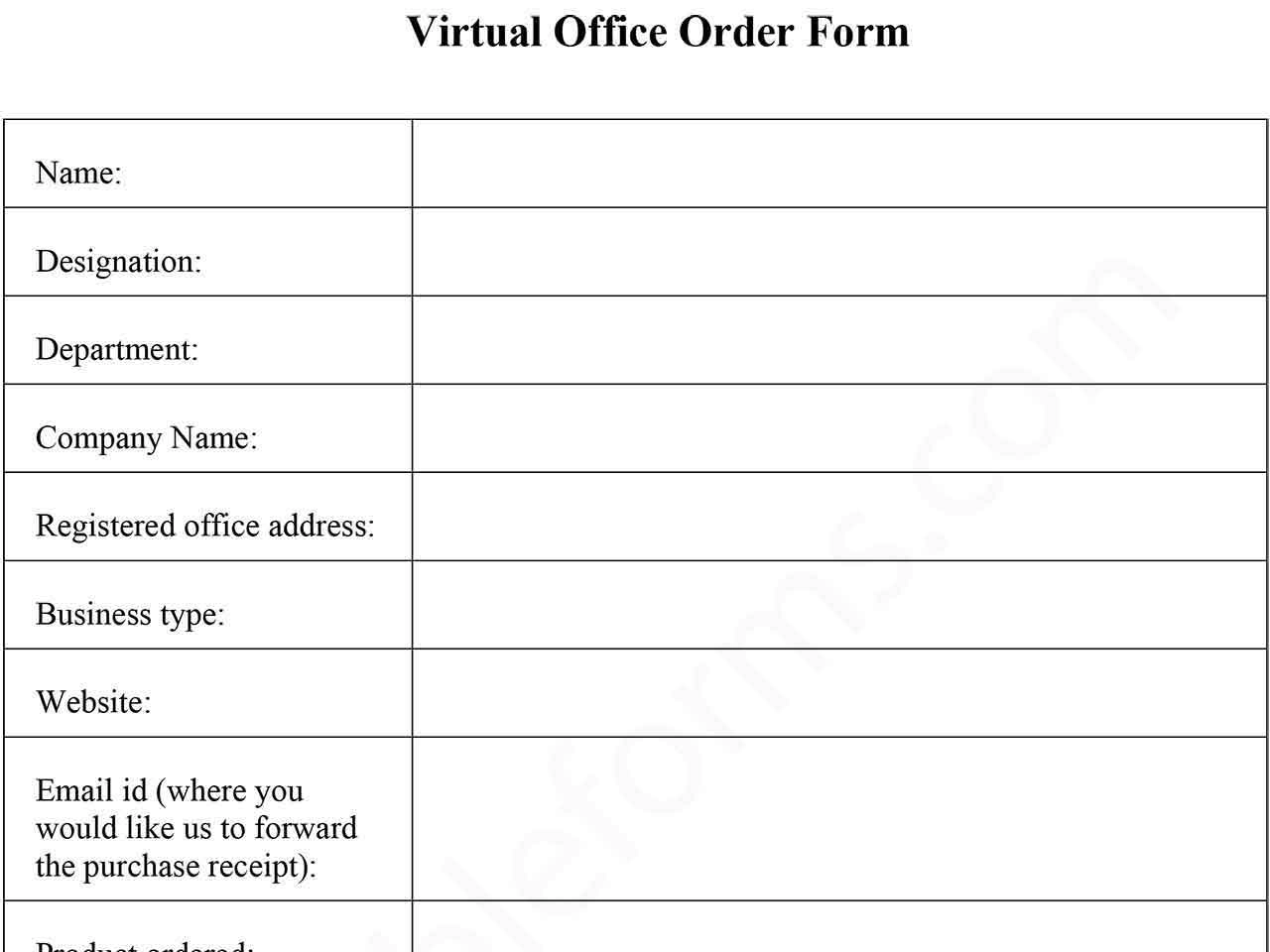 Virtual Office PDF Template