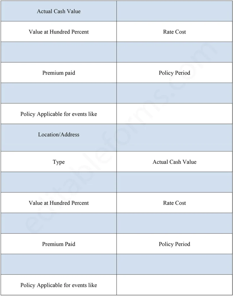 Value Statement Form
