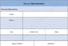 Survey Questionnaire Form – Fillable & Printable Digital PDF Template Digital Survey Questionnaire PDF