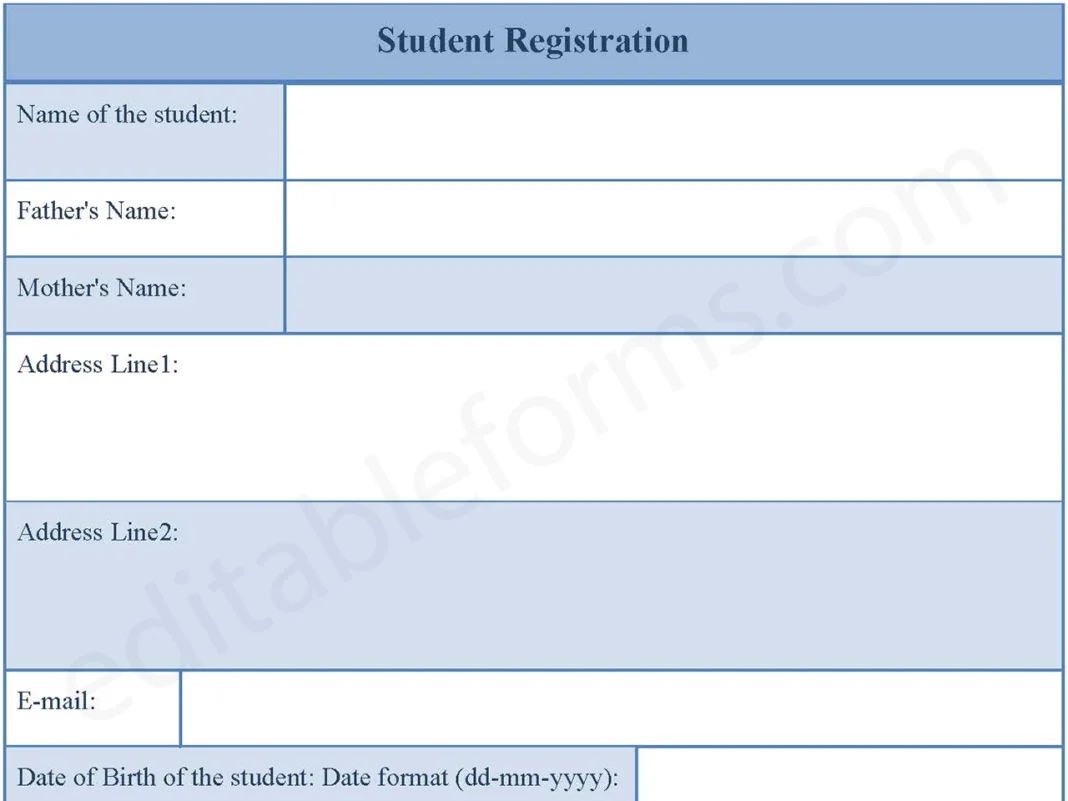 Student Registration Form