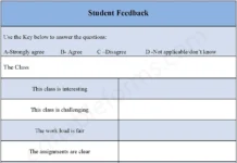 Student Feedback Form – Fillable & Printable PDF Template Student Feedback Form PDF