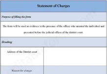 Statement of Charges Form – Fillable & Printable Legal PDF Template Editable Statement of Charges