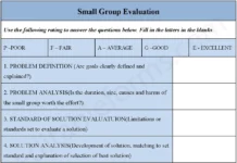 Small Group Evaluation Form – Fillable & Printable Team Assessment PDF Small Group Evaluation Form PDF