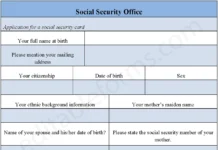 Social Security Office Application Form – Fillable & Printable PDF Template Social Security Office Application Form