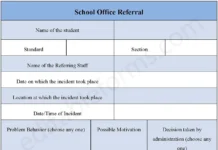 School Office Referral Form PDF – Printable Student Behavior & Incident Report Template School Office Referral Form PDF